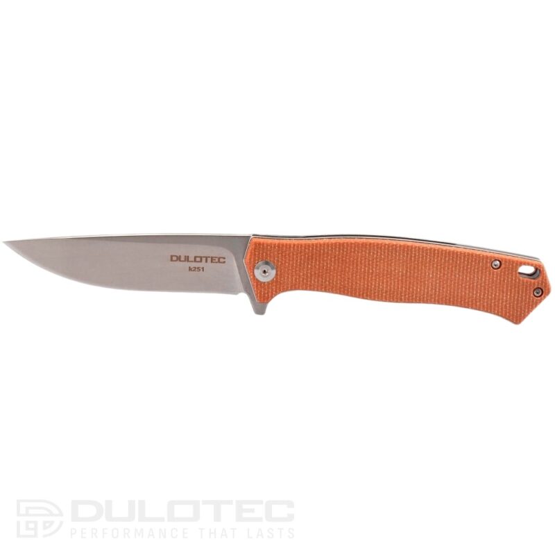 „Dulotec K251-BR“ sulankstomas peilis – „Micarta“ rankena ir D2 įrankinis plienas » Dulotec.LT