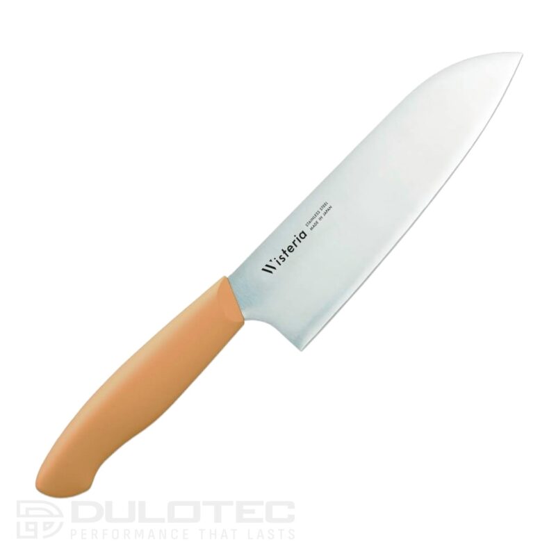 „Fuji Cutlery“ virtuvinis peilis „Santoku“ FC-682 „Wisteria“ – geltonas » Dulotec.LT