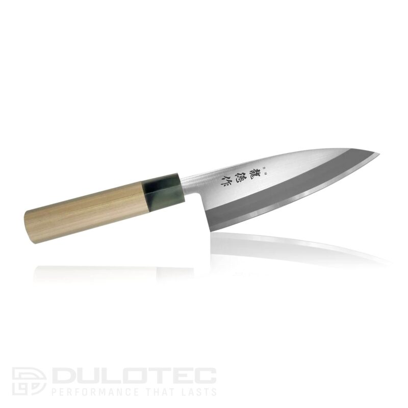 „Fuji Cutlery Ryutoku Deba FC-572“ virtuvinis peilis su magnolijos rankena » Dulotec.LT