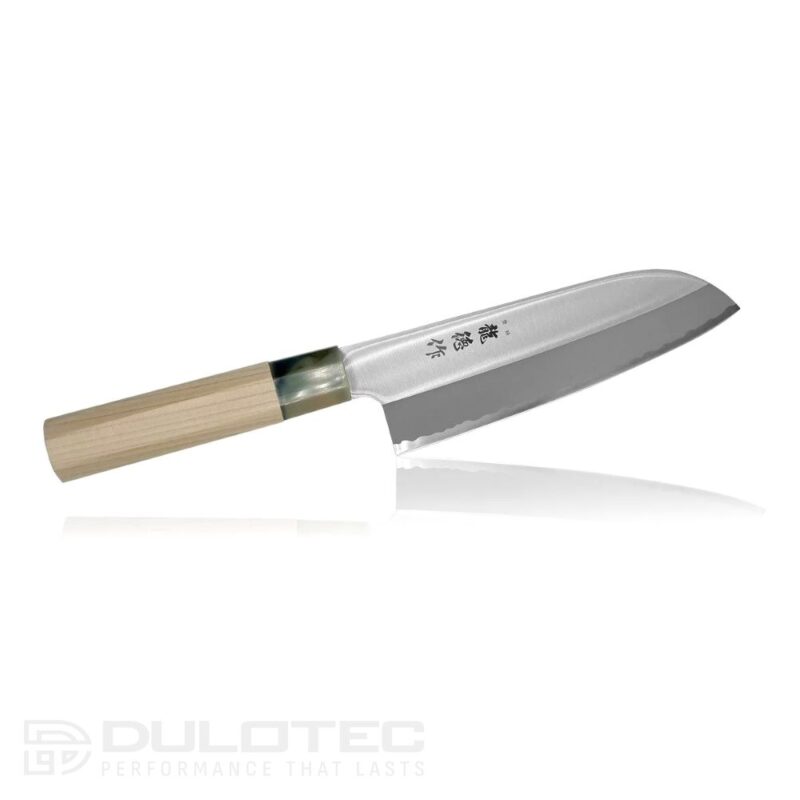 „Fuji Cutlery“ „Ryutoku Santoku“ virtuvinis peilis FC-579 su magnolijos rankena » Dulotec.LT