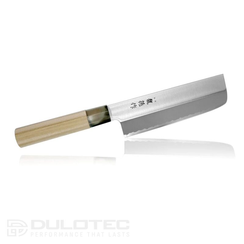 „Fuji Cutlery“ virtuvinis peilis „Ryutoku Nakiri FC-580“ su magnolijos rankena » Dulotec.LT