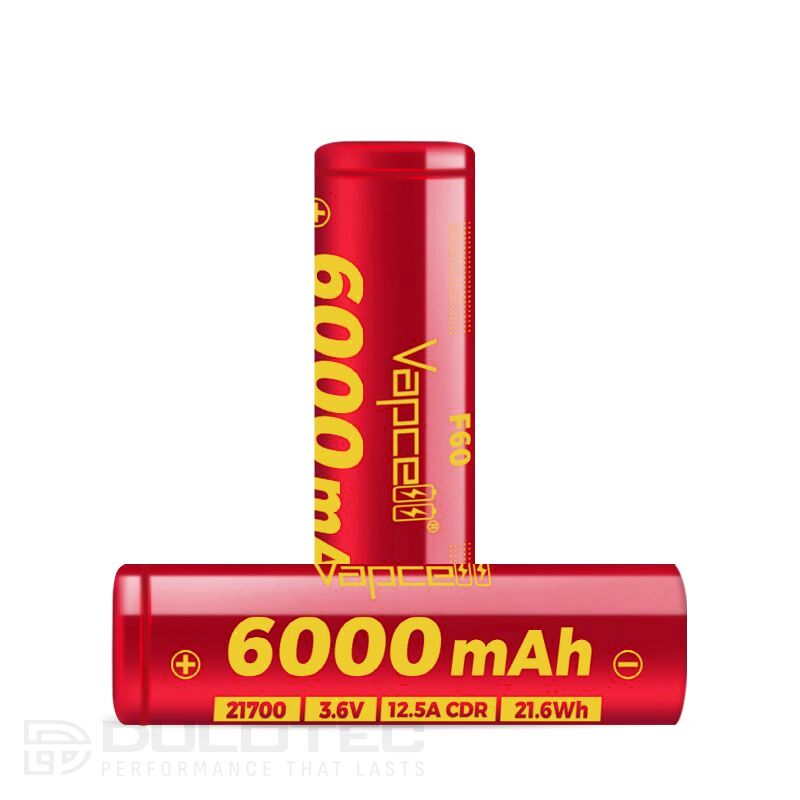 „Vapcell F60“ 21700 6000 mAh 12,5 A baterija » Dulotec.LT