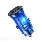 Automobilinis įkroviklis, USAMS US-CC162 C31 15 W, 2 išėjimai A+A CC162CC01 » Dulotec.LT