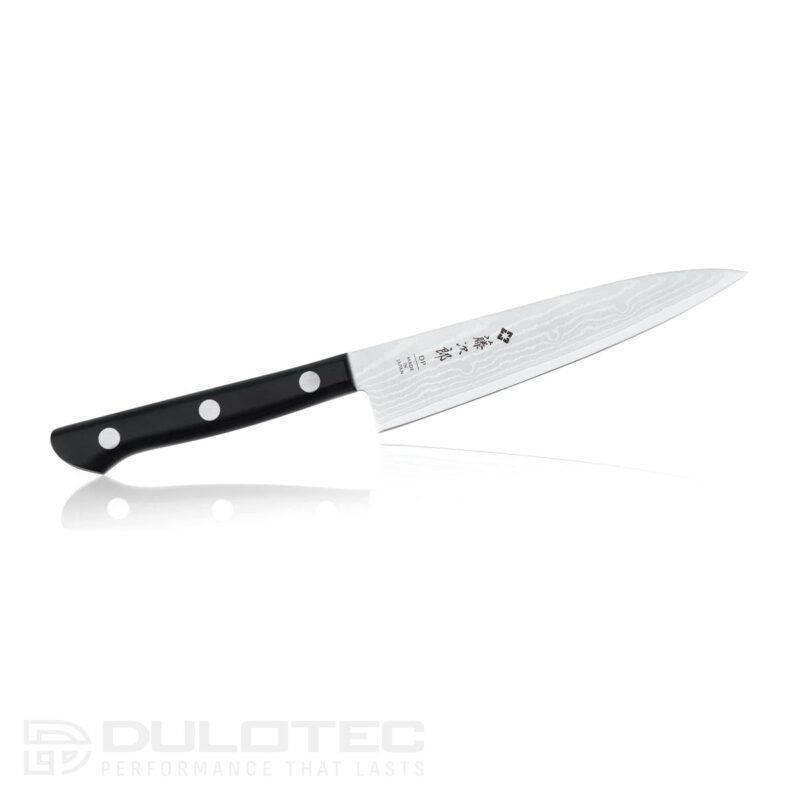 „Tojiro DP Damascus“ mažasis peilis, 135 mm, F-333 – VG10 – 37 sluoksnių laminatas » Dulotec.LT