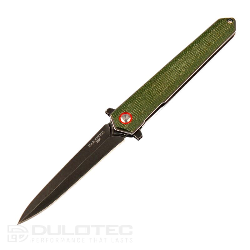 „Dulotec K254-GN“ sulankstomas peilis – „Micarta“ rankena ir 8Cr nerūdijantis plienas » Dulotec.LT