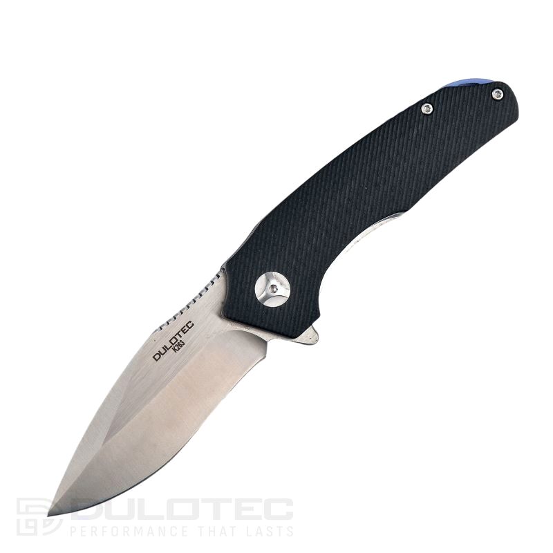 „Dulotec K263-BK“ sulankstomas peilis su G10 rankena ir D2 plieno ašmenimis » Dulotec.LT