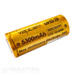 „Vapcell G53“ 26650 5300 mAh 20 A baterija » Dulotec.LT