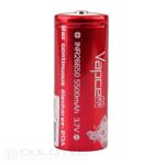 „Vapcell“ 26650 5500 mAh 20 A baterija su išsikišusiu teigiamuoju galu » Dulotec.LT