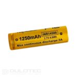 „Vapcell 14500 F12“ akumuliatorius, 1250 mAh, 3 A » Dulotec.LT