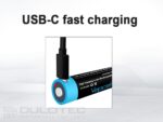 „Vapcell P1422A“ 14500 2250 mAh 1,5 V AA baterija su apsaugos funkcija ir USB-C įkrovimu » Dulotec.LT