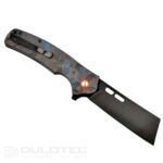 „Dulotec K261-BL“ sulankstomas peilis su G10 rankena, padengta anglies danga, pagamintas iš D2 plieno » Dulotec.LT