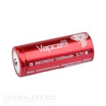 „Vapcell“ 26650 5500 mAh 20 A baterija su išsikišusiu teigiamuoju galu » Dulotec.LT