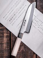 „Fuji Cutlery“ „Ryutoku Santoku“ virtuvinis peilis FC-579 su magnolijos rankena » Dulotec.LT