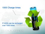 „Vapcell P1422A“ 14500 2250 mAh 1,5 V AA baterija su apsaugos funkcija ir USB-C įkrovimu » Dulotec.LT