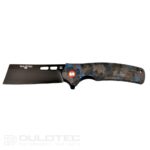 „Dulotec K261-BL“ sulankstomas peilis su G10 rankena, padengta anglies danga, pagamintas iš D2 plieno » Dulotec.LT