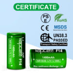 „Vapcell“ 18350 F14 baterija, 1400 mAh, 3 A » Dulotec.LT