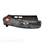 „Dulotec K261-BL“ sulankstomas peilis su G10 rankena, padengta anglies danga, pagamintas iš D2 plieno » Dulotec.LT