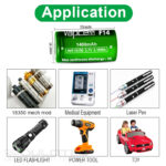 „Vapcell“ 18350 F14 baterija, 1400 mAh, 3 A » Dulotec.LT