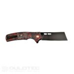 „Dulotec K261-RD“ sulankstomas peilis su G10 rankena, padengta anglies danga, ir D2 plienu » Dulotec.LT
