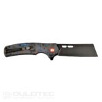 „Dulotec K261-BL“ sulankstomas peilis su G10 rankena, padengta anglies danga, pagamintas iš D2 plieno » Dulotec.LT