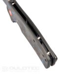 „Dulotec K261-BL“ sulankstomas peilis su G10 rankena, padengta anglies danga, pagamintas iš D2 plieno » Dulotec.LT