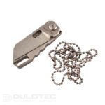 „Dulotec K906“ sulankstomas titano peilis – pilkos spalvos » Dulotec.LT