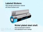 „Vapcell P1422A“ 14500 2250 mAh 1,5 V AA baterija su apsaugos funkcija ir USB-C įkrovimu » Dulotec.LT