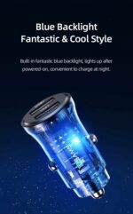 Automobilinis įkroviklis, USAMS US-CC162 C31 15 W, 2 išėjimai A+A CC162CC01 » Dulotec.LT