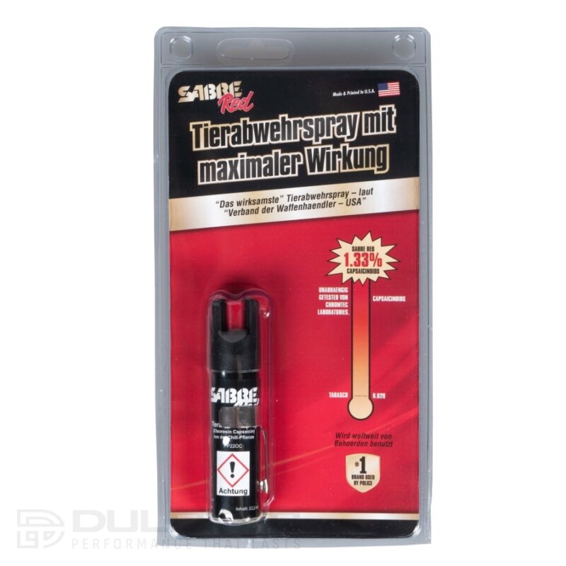 „Sabre Red Clip“ pipirų dujų balionėlis savigynai, 22,2 ml » Dulotec.LT