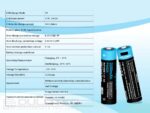 „Vapcell P1422A“ 14500 2250 mAh 1,5 V AA baterija su apsaugos funkcija ir USB-C įkrovimu » Dulotec.LT