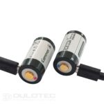 „Keeppower“ RCR123A 1000 mAh baterija su apsauga ir „Micro USB“ įkrovimo jungtimi » Dulotec.LT