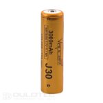 „Vapcell J30“ 18650 akumuliatorius, 3000 mAh, 15 A/25 A, su išsikišusiu teigiamuoju galu » Dulotec.LT