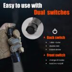 „Dulotec Guardian“ taktinis žibintuvėlis, 1 800 liumenų, 700 metrų, 5 200 mAh akumuliatorius, magnetinis įkrovimas, dėklas » Dulotec.LT