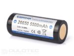 „Keeppower 26650“ 5500 mAh baterija su apsauga nuo per didelio išsikrovimo » Dulotec.LT