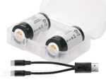 „Keeppower“ RCR123A 1000 mAh baterija su apsauga ir „Micro USB“ įkrovimo jungtimi » Dulotec.LT