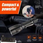 „Dulotec Guardian“ taktinis žibintuvėlis, 1 800 liumenų, 700 metrų, 5 200 mAh akumuliatorius, magnetinis įkrovimas, dėklas » Dulotec.LT