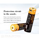 „Vapcell P1418A“ 14500 1800 mAh 1,5 V baterija su apsauga ir „Micro USB“ įkrovimo funkcija » Dulotec.LT