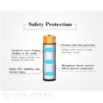 „Vapcell P1835A“ 18650 3500 mAh 10 A akumuliatorius su apsauga ir „Micro USB“ įkrovimo jungtimi » Dulotec.LT