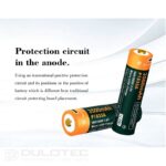 „Vapcell P1835A“ 18650 3500 mAh 10 A akumuliatorius su apsauga ir „Micro USB“ įkrovimo jungtimi » Dulotec.LT