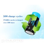 „Vapcell P1608A“ 16340 800 mAh baterija su apsauga ir „Micro USB“ įkrovimu » Dulotec.LT