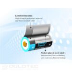 „Vapcell P1608A“ 16340 800 mAh baterija su apsauga ir „Micro USB“ įkrovimu » Dulotec.LT