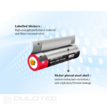 „Vapcell P1409A“ 14500 950 mAh baterija su apsauga ir „Micro USB“ įkrovimo jungtimi » Dulotec.LT