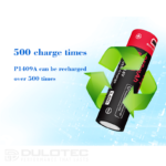 „Vapcell P1409A“ 14500 950 mAh baterija su apsauga ir „Micro USB“ įkrovimo jungtimi » Dulotec.LT