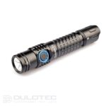 „Dulotec T1“ kompaktiškas taktinis žibintuvėlis su įkomplektuotu akumuliatoriumi » Dulotec.LT