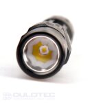 „Dulotec T1“ kompaktiškas taktinis žibintuvėlis su įkomplektuotu akumuliatoriumi » Dulotec.LT
