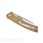 „Dulotec K215“ sulankstomas peilis – šviesiai žalias, pagamintas iš 8Cr13Mov nerūdijančio plieno » Dulotec.LT