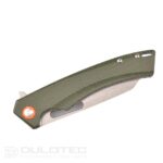 „Dulotec K215“ sulankstomas peilis – žalias, pagamintas iš 8Cr13Mov nerūdijančio plieno » Dulotec.LT