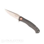 „Dulotec K213“ sulankstomas peilis – juodas, pagamintas iš 8Cr13Mov nerūdijančio plieno » Dulotec.LT