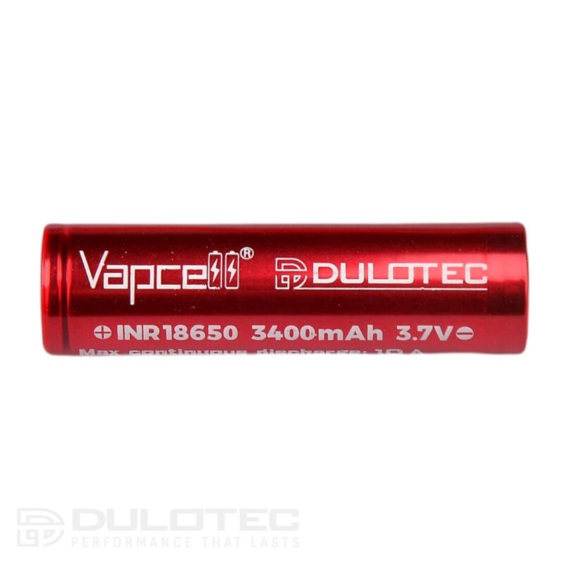 „Vapcell Dulotec“ 18650 3400 mAh 10 A/25 A akumuliatorius » Dulotec.LT