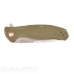 „Dulotec K222“ sulankstomas peilis – žalias, pagamintas iš 8Cr14Mov nerūdijančio plieno » Dulotec.LT